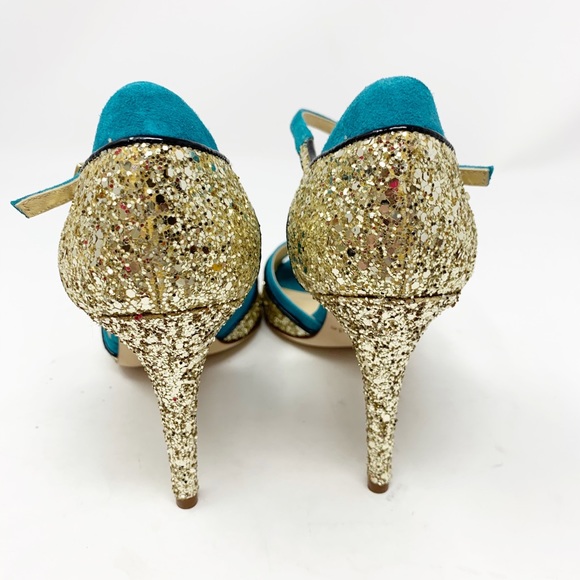 📍SOLD📍Kate Spade | Women’s Teal Corinne Sandal Heels - Picture 4 of 6